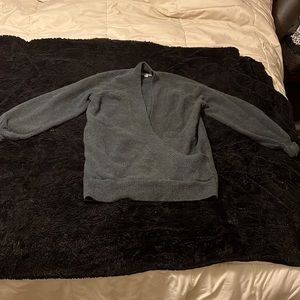 This is a green double breasted sweater. From LOFT. Sz Sm.